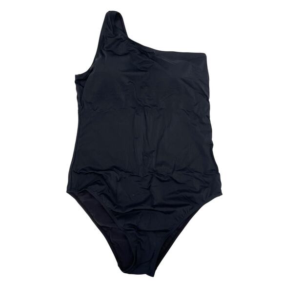Andie Swim The Nantucket One Shoulder One Piece Swimsuit Black Size XXXL NEW - Picture 4 of 7